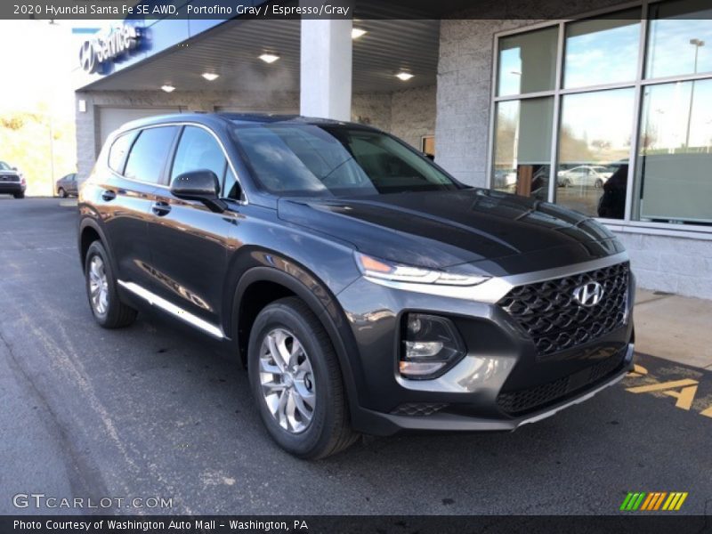 Portofino Gray / Espresso/Gray 2020 Hyundai Santa Fe SE AWD