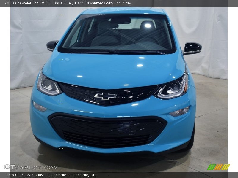 Oasis Blue / Dark Galvanized/­Sky Cool Gray 2020 Chevrolet Bolt EV LT