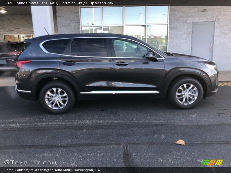 Portofino Gray / Espresso/Gray 2020 Hyundai Santa Fe SE AWD