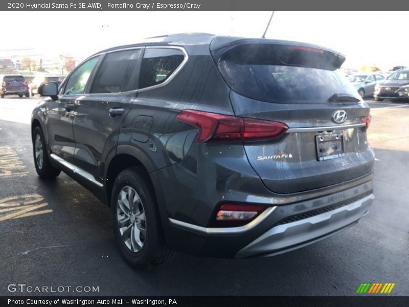 Portofino Gray / Espresso/Gray 2020 Hyundai Santa Fe SE AWD