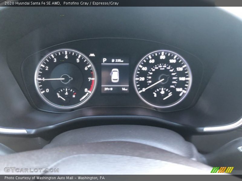 Portofino Gray / Espresso/Gray 2020 Hyundai Santa Fe SE AWD