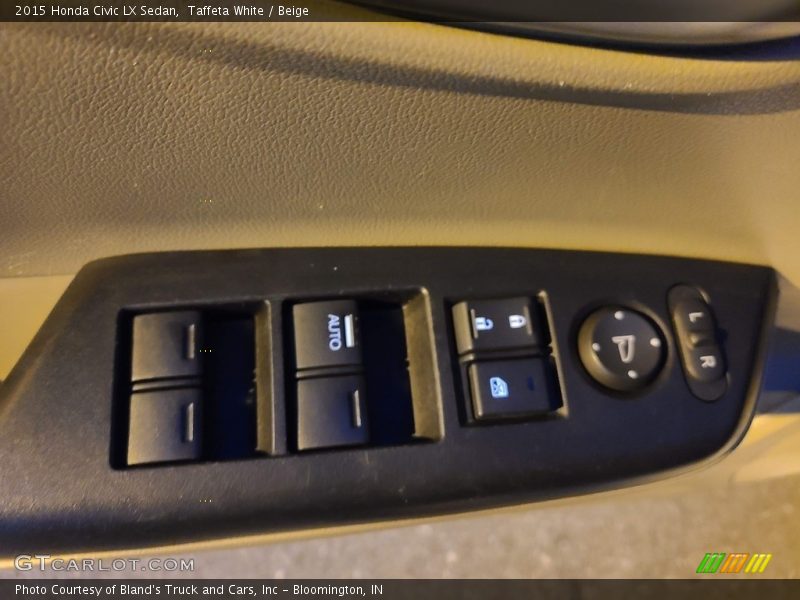 Taffeta White / Beige 2015 Honda Civic LX Sedan