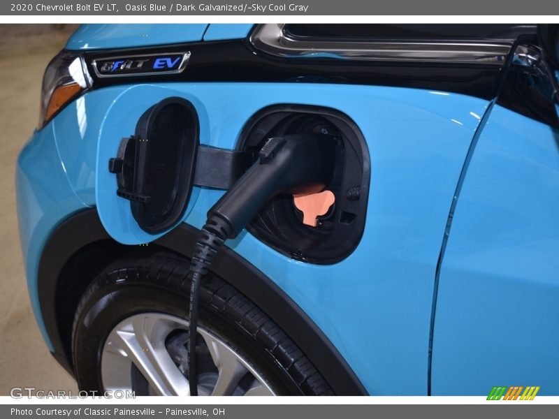 Oasis Blue / Dark Galvanized/­Sky Cool Gray 2020 Chevrolet Bolt EV LT
