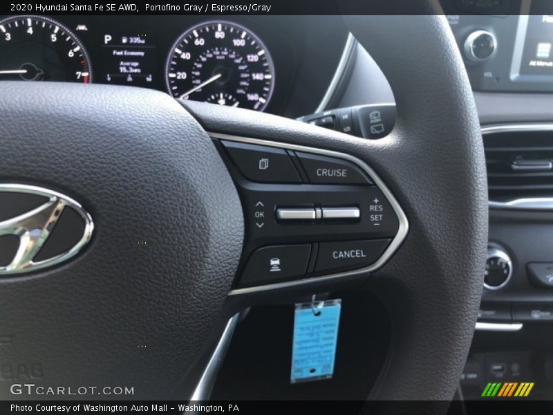 Portofino Gray / Espresso/Gray 2020 Hyundai Santa Fe SE AWD