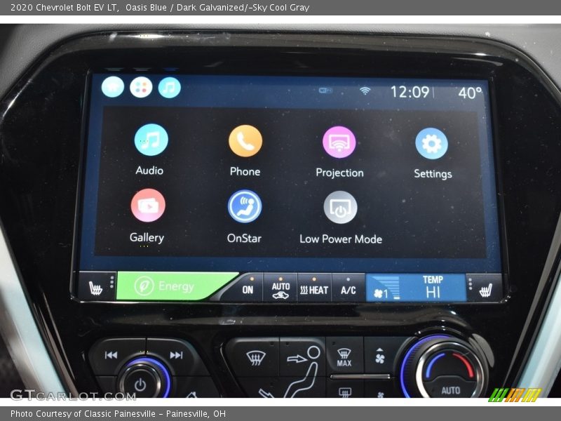 Oasis Blue / Dark Galvanized/­Sky Cool Gray 2020 Chevrolet Bolt EV LT