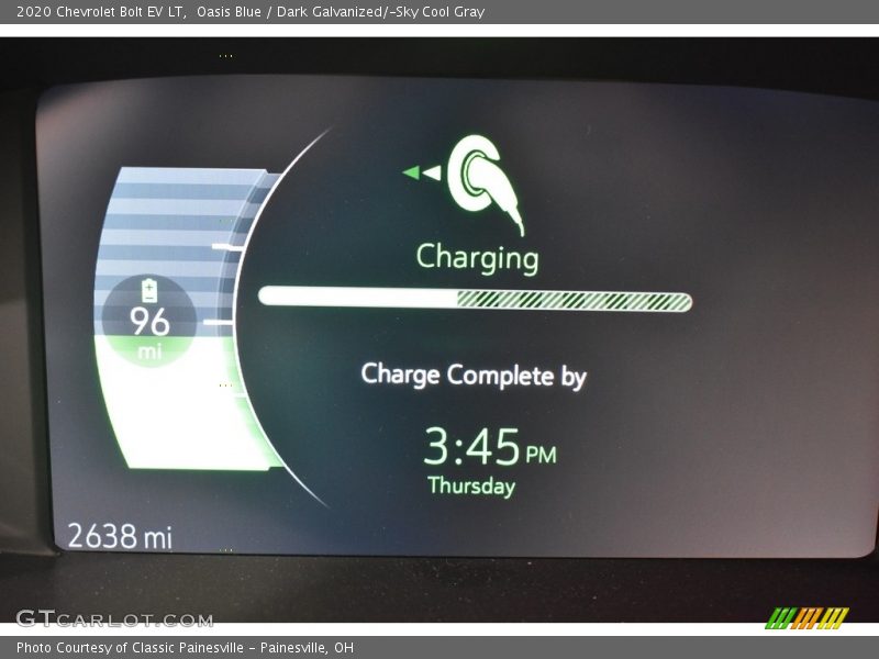 Oasis Blue / Dark Galvanized/­Sky Cool Gray 2020 Chevrolet Bolt EV LT