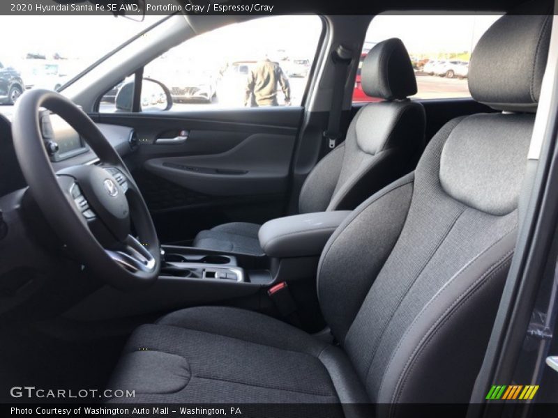 Portofino Gray / Espresso/Gray 2020 Hyundai Santa Fe SE AWD