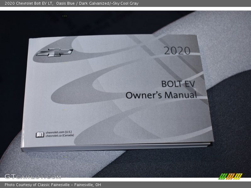 Oasis Blue / Dark Galvanized/­Sky Cool Gray 2020 Chevrolet Bolt EV LT