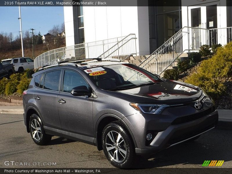 Magnetic Gray Metallic / Black 2016 Toyota RAV4 XLE AWD