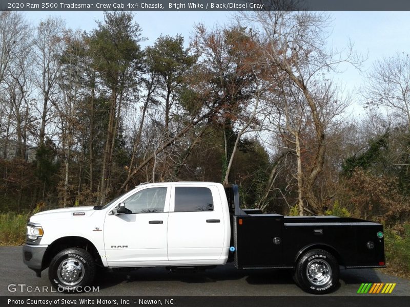 Bright White / Black/Diesel Gray 2020 Ram 3500 Tradesman Crew Cab 4x4 Chassis