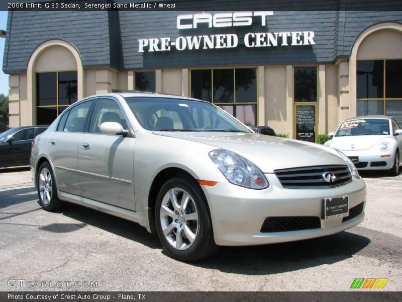 Serengeti Sand Metallic / Wheat 2006 Infiniti G 35 Sedan