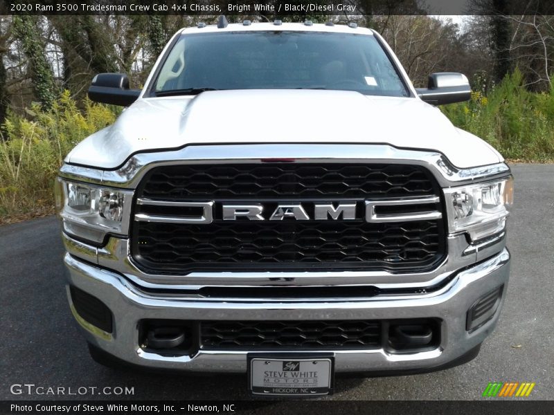 Bright White / Black/Diesel Gray 2020 Ram 3500 Tradesman Crew Cab 4x4 Chassis
