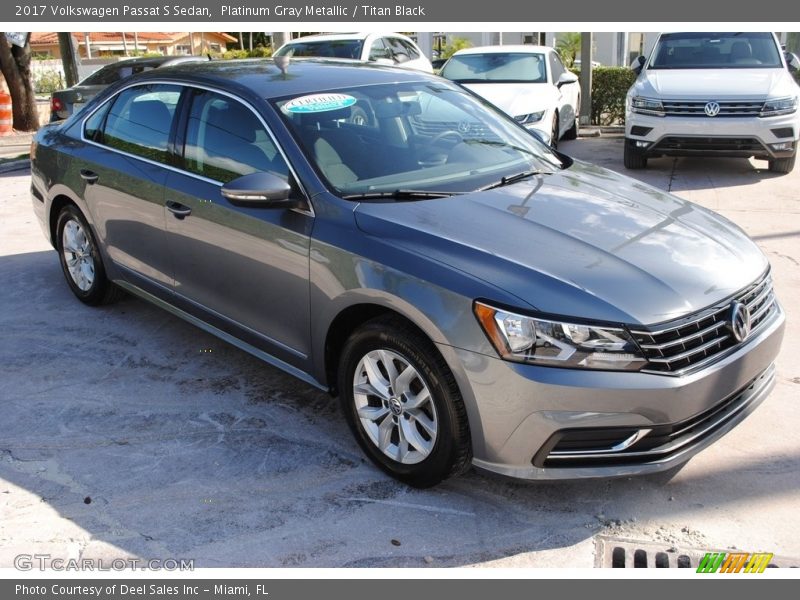 Platinum Gray Metallic / Titan Black 2017 Volkswagen Passat S Sedan