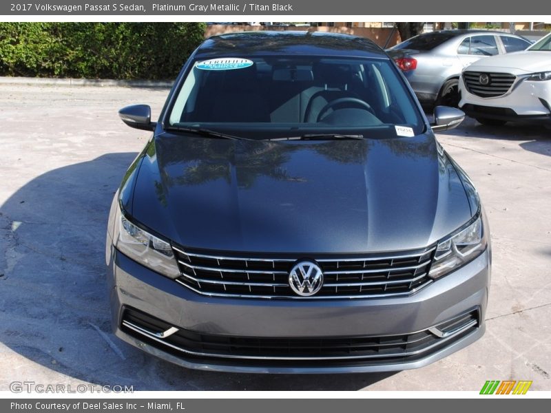Platinum Gray Metallic / Titan Black 2017 Volkswagen Passat S Sedan