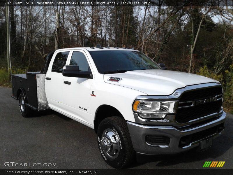 Bright White / Black/Diesel Gray 2020 Ram 3500 Tradesman Crew Cab 4x4 Chassis