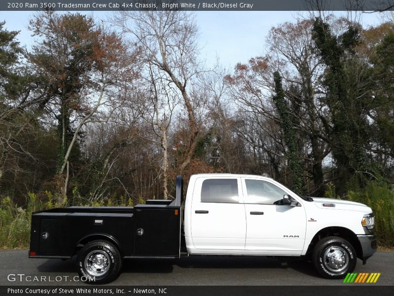 Bright White / Black/Diesel Gray 2020 Ram 3500 Tradesman Crew Cab 4x4 Chassis