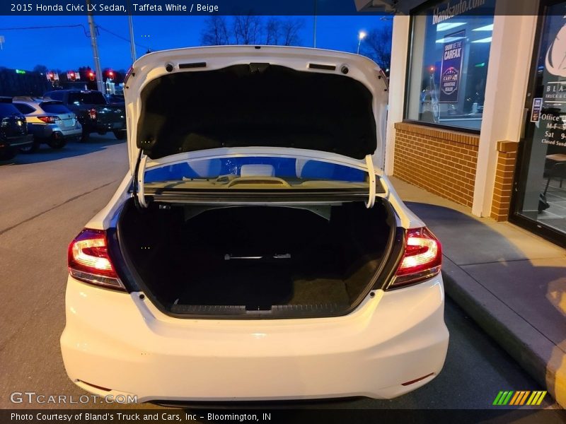 Taffeta White / Beige 2015 Honda Civic LX Sedan
