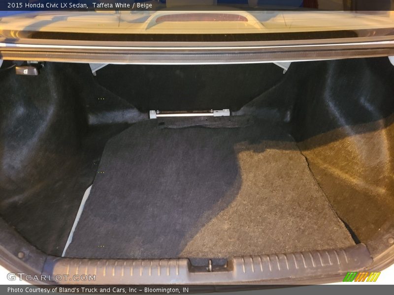 Taffeta White / Beige 2015 Honda Civic LX Sedan