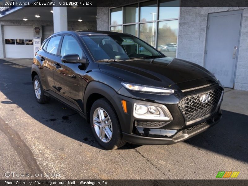 Ultra Black / Black 2021 Hyundai Kona SE AWD