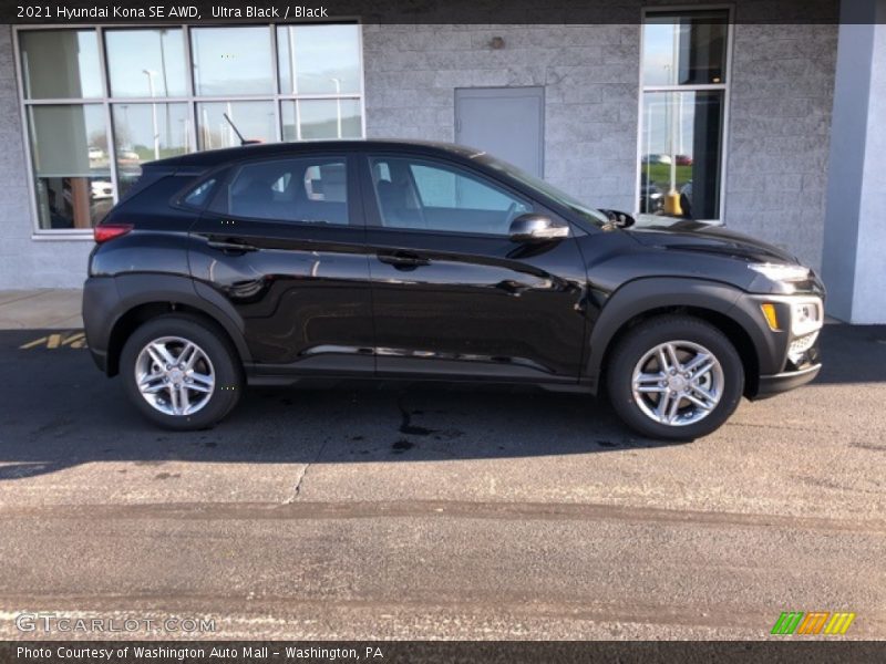 Ultra Black / Black 2021 Hyundai Kona SE AWD