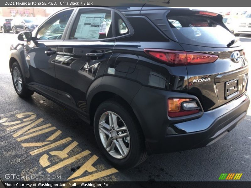 Ultra Black / Black 2021 Hyundai Kona SE AWD