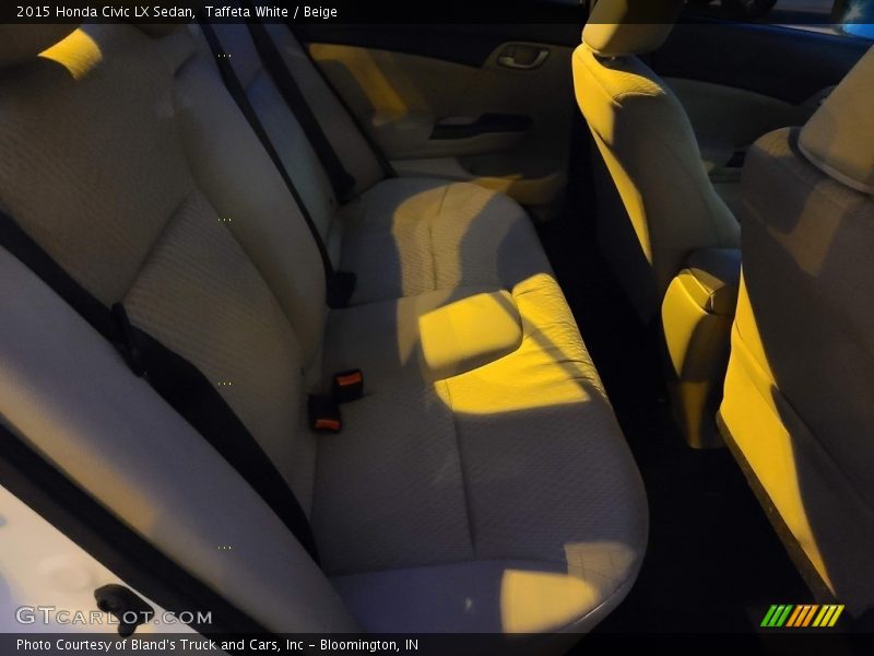 Taffeta White / Beige 2015 Honda Civic LX Sedan