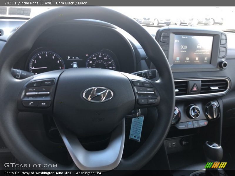 Ultra Black / Black 2021 Hyundai Kona SE AWD