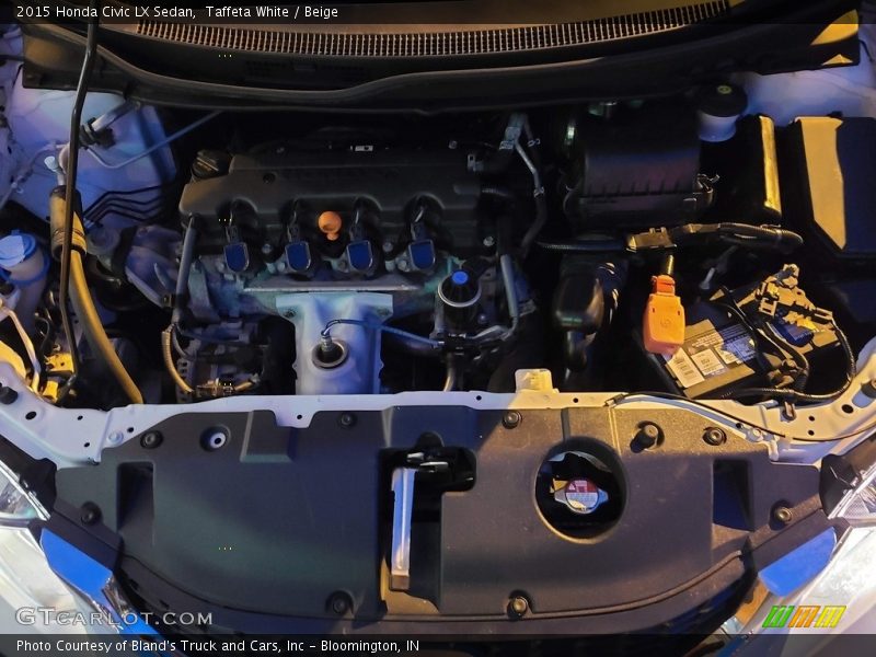 Taffeta White / Beige 2015 Honda Civic LX Sedan