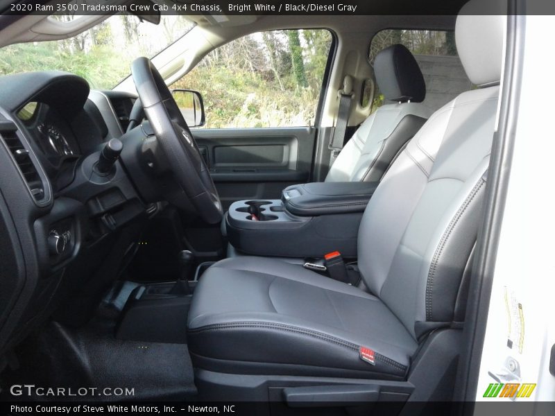Bright White / Black/Diesel Gray 2020 Ram 3500 Tradesman Crew Cab 4x4 Chassis