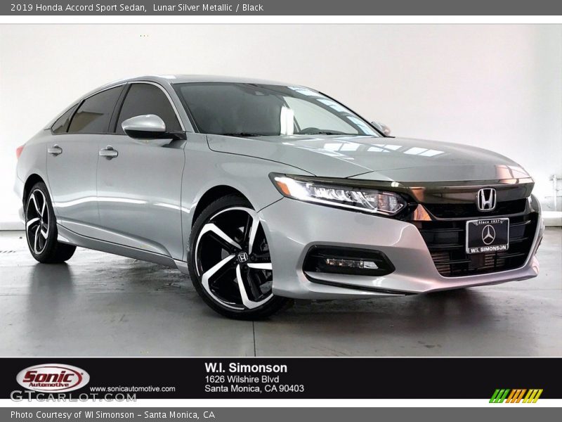 Lunar Silver Metallic / Black 2019 Honda Accord Sport Sedan
