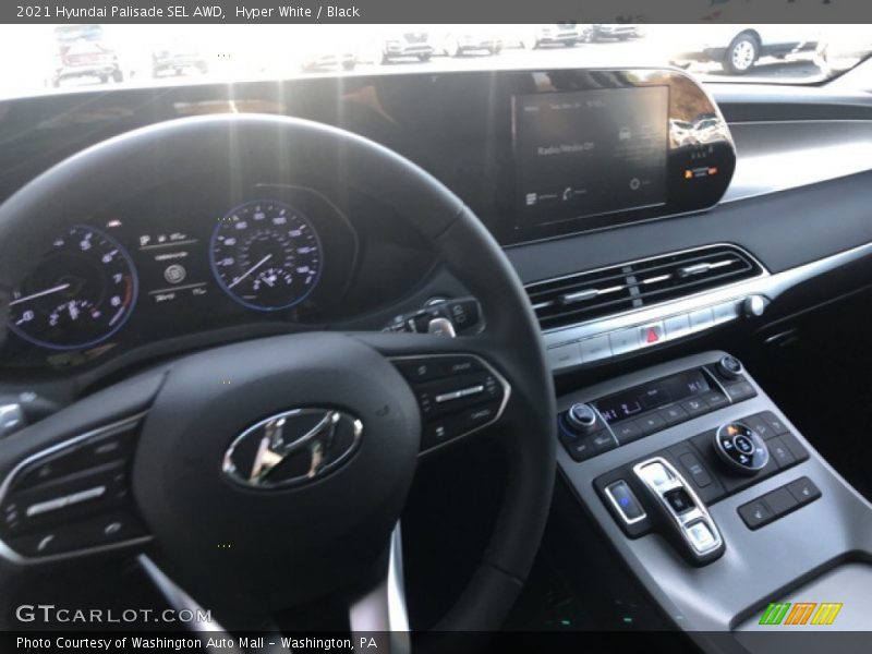 Hyper White / Black 2021 Hyundai Palisade SEL AWD
