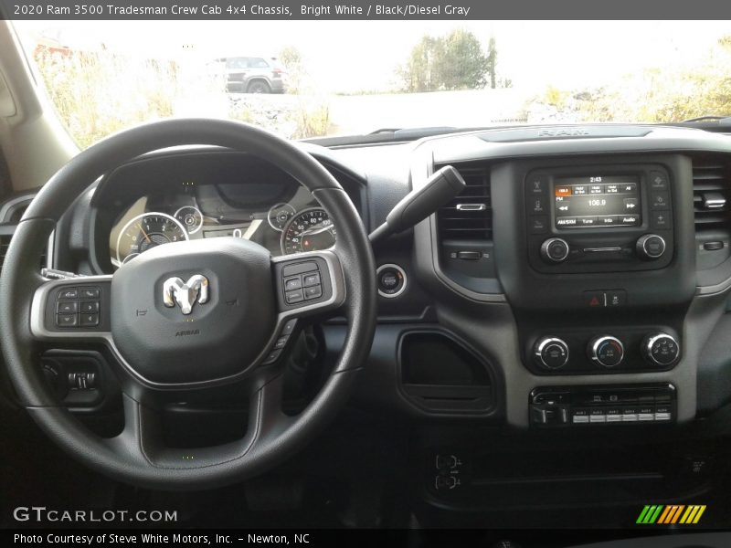 Bright White / Black/Diesel Gray 2020 Ram 3500 Tradesman Crew Cab 4x4 Chassis