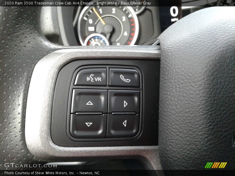 Bright White / Black/Diesel Gray 2020 Ram 3500 Tradesman Crew Cab 4x4 Chassis