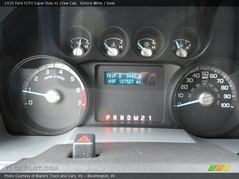 Oxford White / Steel 2015 Ford F250 Super Duty XL Crew Cab