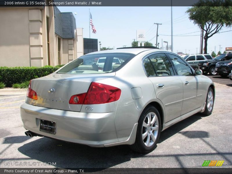 Serengeti Sand Metallic / Wheat 2006 Infiniti G 35 Sedan