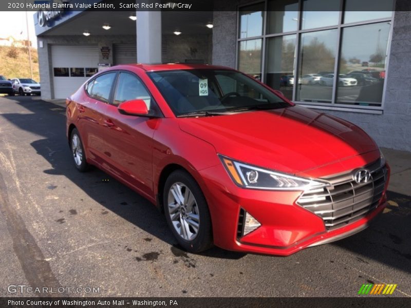 Scarlet Red Pearl / Gray 2020 Hyundai Elantra Value Edition