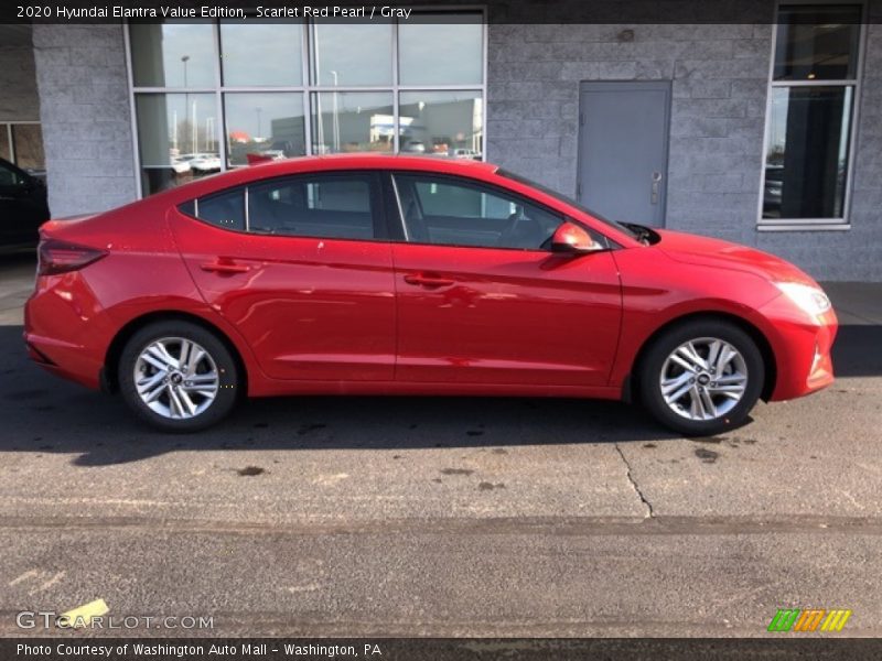 Scarlet Red Pearl / Gray 2020 Hyundai Elantra Value Edition