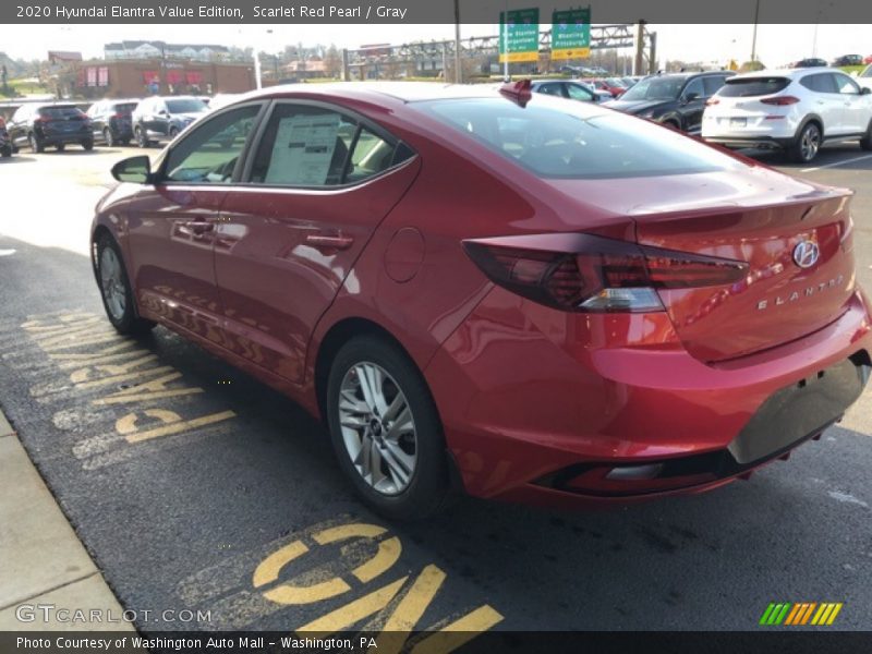 Scarlet Red Pearl / Gray 2020 Hyundai Elantra Value Edition