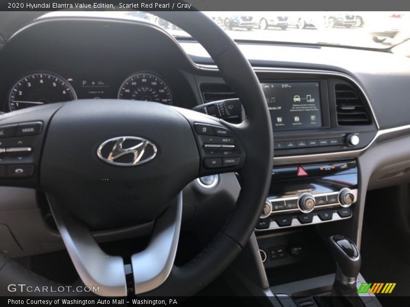 Scarlet Red Pearl / Gray 2020 Hyundai Elantra Value Edition