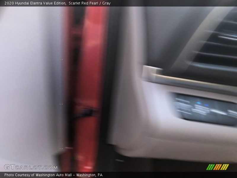 Scarlet Red Pearl / Gray 2020 Hyundai Elantra Value Edition