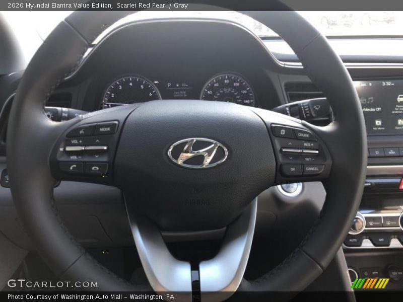 Scarlet Red Pearl / Gray 2020 Hyundai Elantra Value Edition