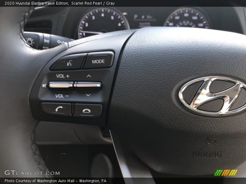 Scarlet Red Pearl / Gray 2020 Hyundai Elantra Value Edition