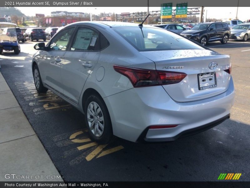 Olympus Silver / Black 2021 Hyundai Accent SE