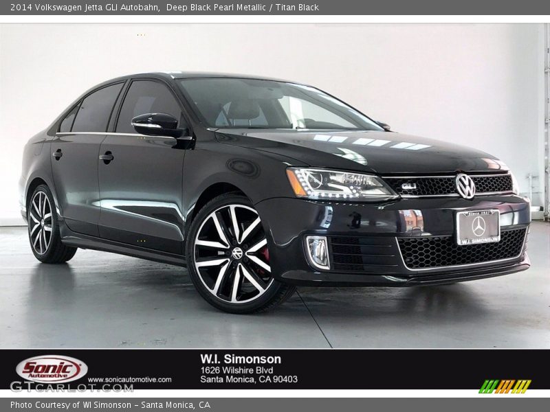 Deep Black Pearl Metallic / Titan Black 2014 Volkswagen Jetta GLI Autobahn