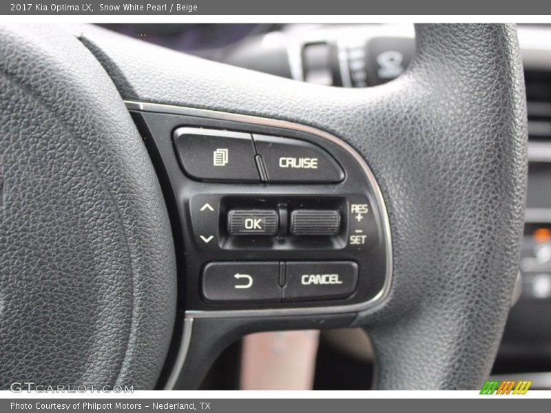  2017 Optima LX Steering Wheel