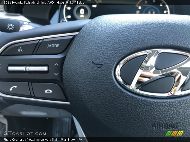 Hyper White / Beige 2021 Hyundai Palisade Limited AWD