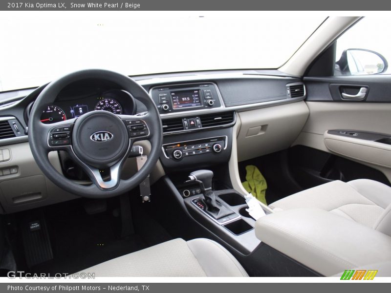  2017 Optima LX Beige Interior