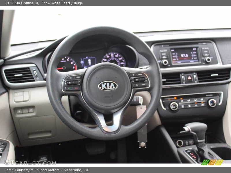 Dashboard of 2017 Optima LX