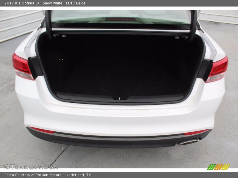  2017 Optima LX Trunk