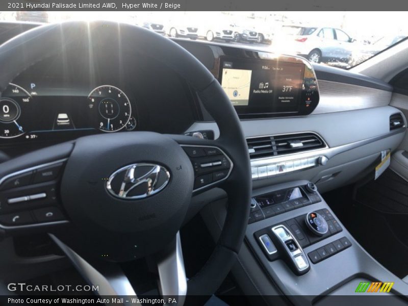 Hyper White / Beige 2021 Hyundai Palisade Limited AWD